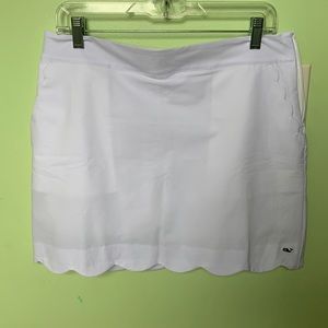 New Without Tags Vineyard Vines White Scalloped Skort